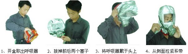 消防过滤式自救呼吸器使用方法