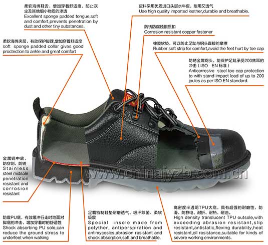 TAI22型进口压纹皮多功能安全鞋