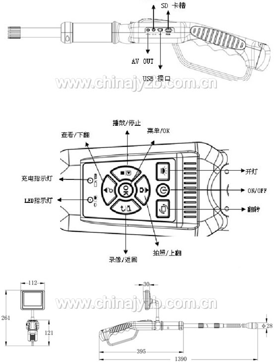 国产新型防水视频摄录生命探测仪