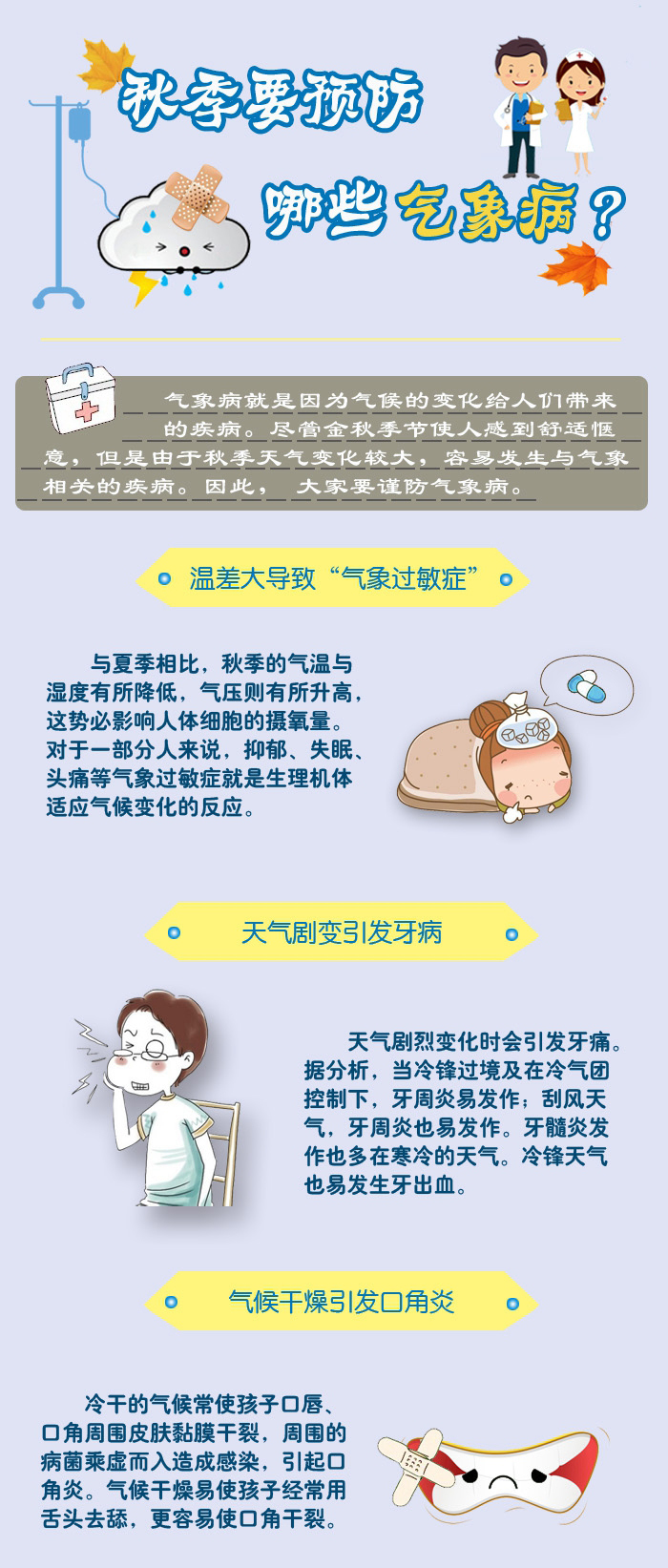 秋季要预防哪些气象病1