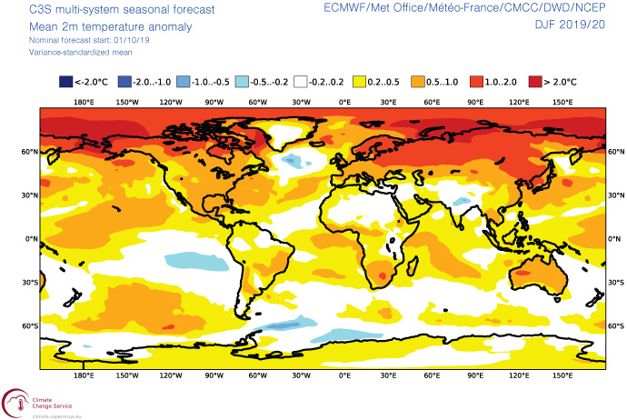 ECMWF：C3S多模式季节预报系统接替EUROSIP